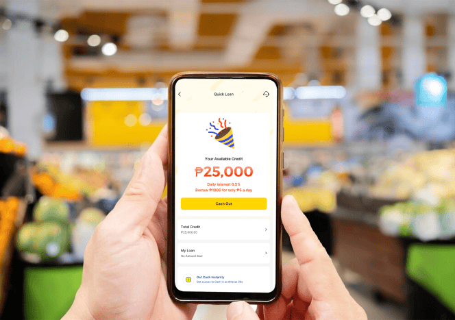 Mocasa Quick Loan application on smartphone