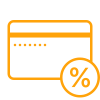 Low interest rate icon
